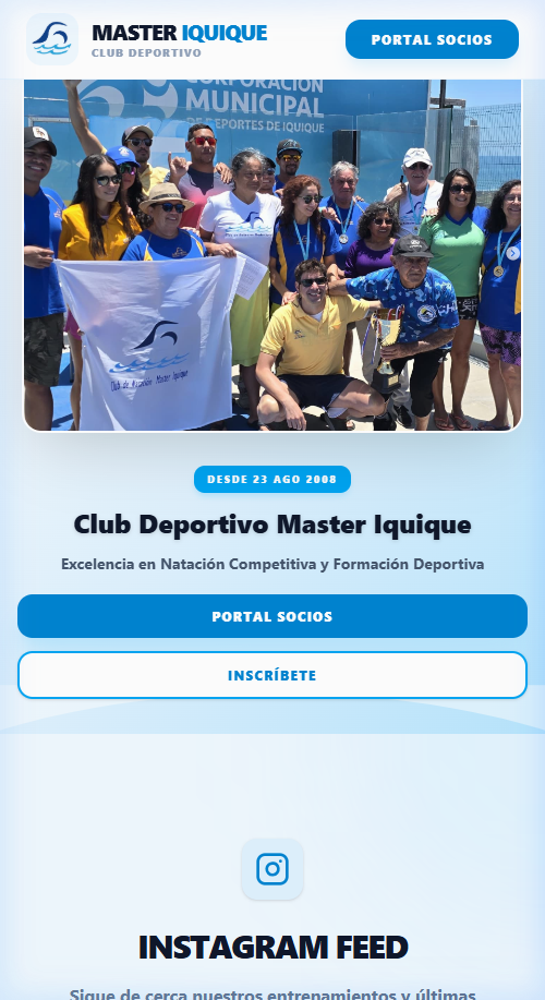 Captura de pantalla de Club Master Iquique